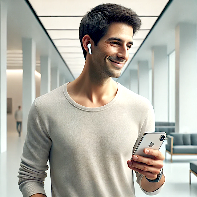 Person enjoying their self-hosted music library with SOLONAS